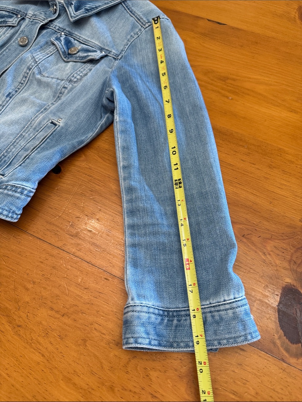 White House Black Market Light Wash Jean Jacket - Picture 12 of 12